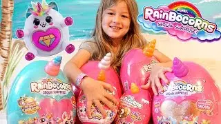 Rainbowcorns Rare Sequin Surprise Egg Fluffy Squishy Cuties TOY HUNT Treasures