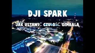 DJI Spark - jak ustawić czułość gimbala?