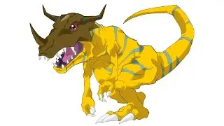 How to Draw Greymon | Drawing Digimon #2
