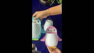 Penguin tooth brush holder