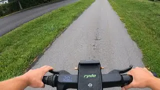 Driving Ryde rent electric scooter🛴