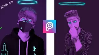 Neon Glowing Vactor Art in PicsArt || Art photo editing || PicsArt editing || Ruplal digital