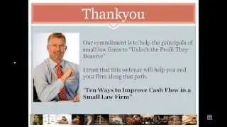 Legal Practice Management - How to Improve Cash Flow in a Small Law Firm
