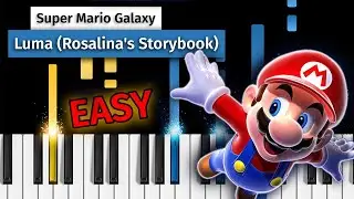 Super Mario Galaxy - Luma (Rosalina's Storybook) - EASY Piano Tutorial