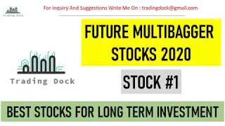 FUTURE MULTIBAGGER STOCKS 2020||STOCK #1||TRADING DOCK
