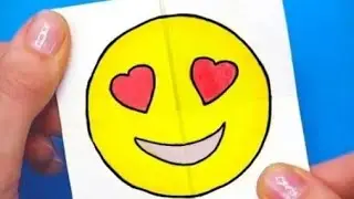 paper emoji toy🤩|#satisfyingvideo|by samha art and craft