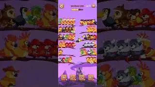 bird sort 2 color puzzle solution niveau 241 #games #gaming #puzzle #puzzlegame #androidgames
