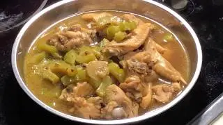 Chicken recipes - Bitter gourd and chicken stew  豆豉苦瓜焖鸡