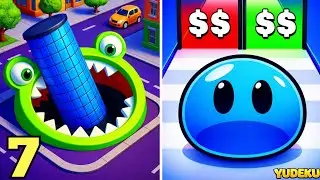 🕳️🟢 Hole.io x Slime Run &ndash; Slippery Escape from the Void! ⚡😱