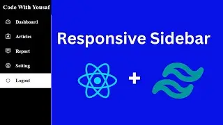 Responsive Sidebar with React js and Tailwind CSS | React and Tailwind CSS Sidemen bar