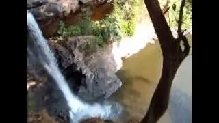 arvalem waterfall , arvalem caves , pandava's caves , arvalem , goa , india