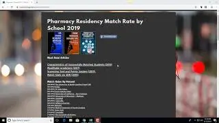 Pharmacy Residency Match Rates By School 2019 List: Help me build it