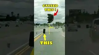Tire Triggers Ejecto-Vano! #van  #accidenttruck  #wheel