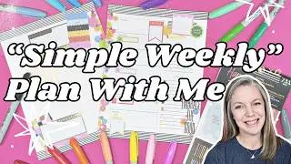 Simple Weekly Layout Setup | Functional + Colorful Planning