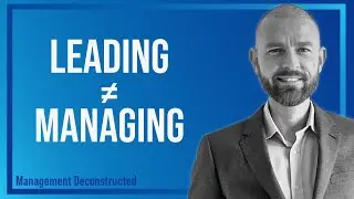 Leading is not the same as managing.