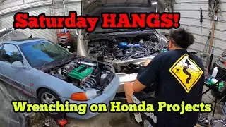 Saturday Working On Some Of The Honda Projects | ALL MOTOR H2B Honda Civic Street Pulls!