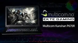 Multicom Kunshan P670R Gaming-laptop med skjermkort i GeForce GTX 10-serien