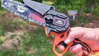 I Got the Cheapest 6 inch Mini Chainsaw on Amazon | Better than Saker?