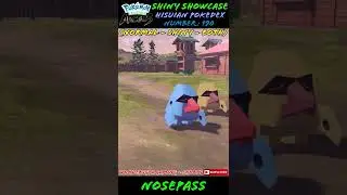 SHINY NOSEPASS! - Hisuian Pokedex #190 - Pokemon Legends: Arceus - #shorts