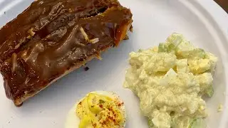 My Keto style Labor Day meal- ribs, cauliflower &ldquo;potato&rdquo; salad & deviled eggs