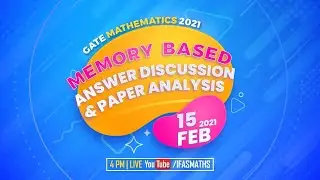 Gate Mathematics 2021 Paper Discussion | Memory Based Questions | IFAS