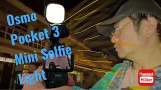 DJI osmo pocket 3 mini Selfie light… good for spooky vlogs…👻