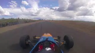 Off Road Racing a Formula Car at Spokane Raceway