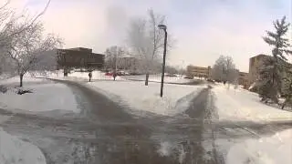IPFW - Winter Ride through Campus