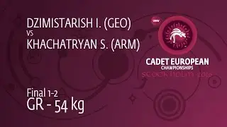 GOLD GR - 54 kg: S. KHACHATRYAN (ARM) df. I. DZIMISTARISH (GEO) by FALL, 7-0