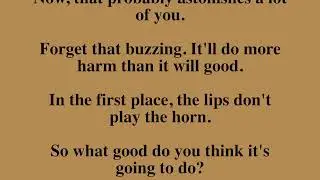 Buzzing is Detrimental (Claude Gordon 1992)