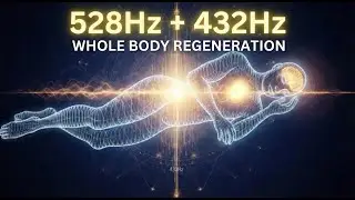 432Hz + 528Hz Miracle Tones | Whole Body Regeneration | The DEEPEST Healing Sleep