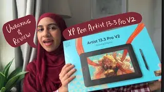 XPPEN Artist 13.3 pro V2 drawing tablet unboxing and review!