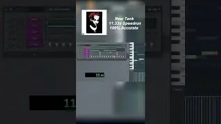 NEW TANK SPEEDRUN 11.33s *WORLD RECORD*  #shorts #speedrun #playboicarti #flstudio #wlr