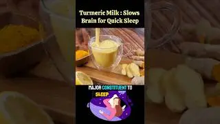 Turmeric Milk:  Slows Brain for Quick Sleep!  #drmandell #health #sleep #turmeric