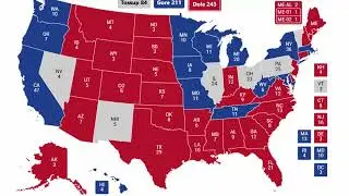 Alternate History 1988 Election Prediction - Al Gore vs Bob Dole