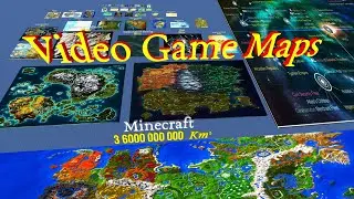 Video Game Maps Size Comparison in 3D