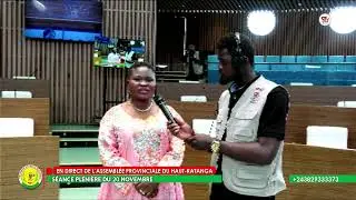 EN DIRECT DE L'ASSEMBLEE PROVINCIALE DU HAUT-KATANGA