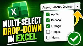 Create a MULTI SELECT Drop Down List in Excel
