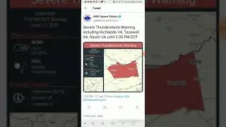 Richlands, Virginia Severe Thunderstorm June 17th, 2019