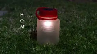 DIY Arduino Morse Code Lantern from Parasite - Blinking Solar Powered Signal Beacon