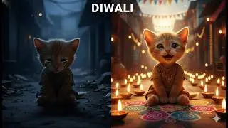 Poor Kitten's Diwali Story | Festival of Lights