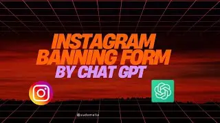 How to get instagram banning form threw ChatGPT | #chatgpt #banning #tutorial