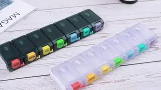 (2021) damp prove push button pill box || EK-390