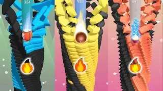 Spiral Falling Ball - All Levels - Gameplay Android, iOS #2