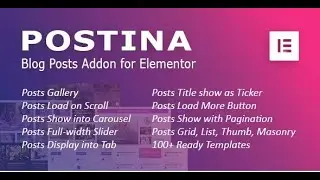 Postina Ultimate Blog Posts Addon for Elementor WordPress Plugin