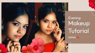Red Glam Makeup Tutorial💄| GRWM | Pretty Evening Look | Dollupbysiblings