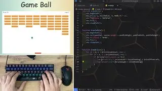 ASMR Programming - Coding Simple Game (Canvas) - No Talking