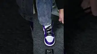 How to lace Nike Air Jordan 1 Retro High OG Court Purple ❤️ #nike #airjordan1 #retro #springfashion