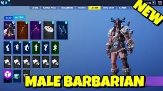 NEW MALE BARBARIAN 'JAEGER' SKIN IN-GAME FORTNITE