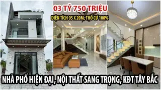 Nhà phố 1 trệt 2 lầu, nội thất sang trọng, KĐT Tây Bắc, TP Rạch Giá | Giá 3 tỷ 750 triệu